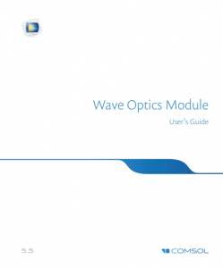 آموزش کامسول - زبان اصلی - راهنمای موج نوری Wave Optics