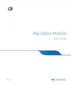آموزش کامسول - زبان اصلی - راهنمای پرتو اپتیک Ray Optics