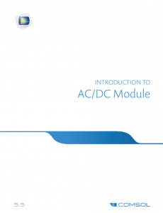 آموزش کامسول زبان اصلی - مقدمه راهنمای الکترومغناطیس AC DC