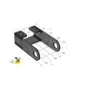 مش بندی جاروب شده هندسه براکت